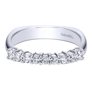 Gabriel 14 Karat Contemporary Wedding Band WB3958W44JJ