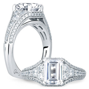 A.JAFFE 14 Karat Signature Engagement Ring MES693
