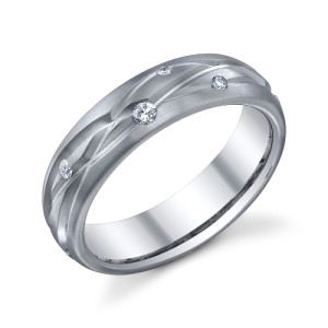 245400 Christian Bauer 18 Karat Diamond Wedding Ring / Band