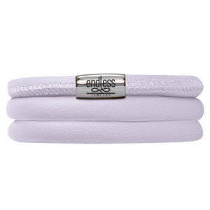 Endless Jewelry Lavender Triple Bracelet Silver Lock 12114