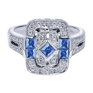 Gabriel Fashion 14 Karat Victorian Ladies' Ring LR4404W45SA
