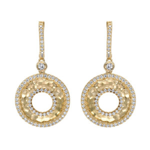 Gabriel Fashion 14 Karat Nature Drop Earrings EG11221Y45JJ