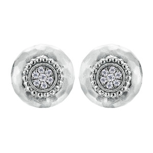 Gabriel Fashion Silver Byblos Stud Earrings EG11803SVJWS