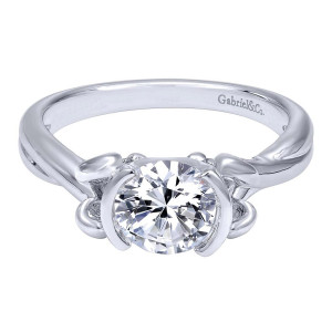 Gabriel 14 Karat Contemporary Engagement Ring ER10760W4JJJ
