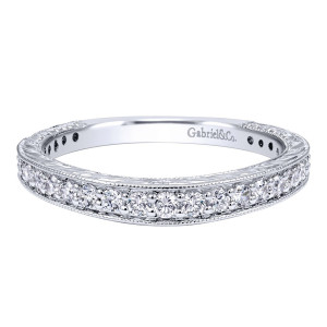 Gabriel 14 Karat Victorian Wedding Band WB10274W44JJ