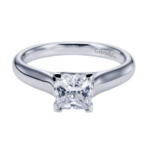 Gabriel Platinum Contemporary Engagement Ring ER6605PTJJJ