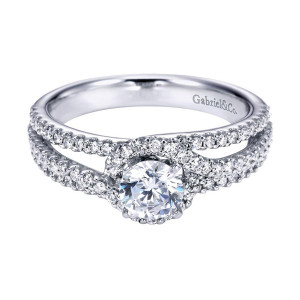 Gabriel 14 Karat Contemporary Engagement Ring ER6949W44JJ