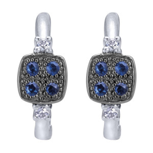 Gabriel Fashion Silver Huggies Huggie Earrings EG12160SVJMC