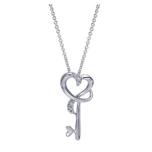 Gabriel Fashion Silver Eternal Love Necklace NK3269SV5JJ