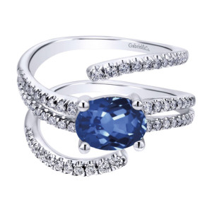Gabriel Fashion 14 Karat Lusso Color Ladies' Ring LR50624W45SA