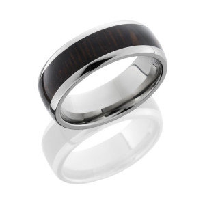 Lashbrook HW8D15/WENGE POLISH Hard Wood Wedding Ring or Band