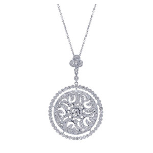 Gabriel Fashion 14 Karat Victorian Necklace NK1188W44JJ