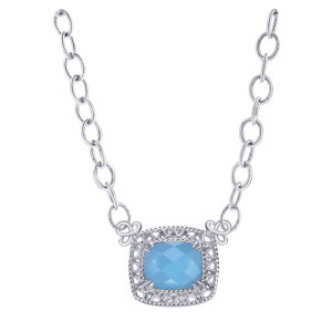 Gabriel Fashion Silver Mediterranean Necklace NK3043SVJXT