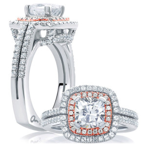 A.JAFFE 14 Karat Signature Engagement Ring MES635