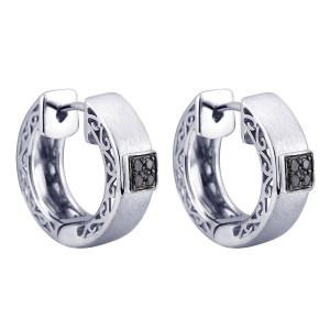 Gabriel Fashion Silver Huggies Huggie Earrings EG10964SVJBD