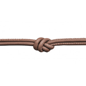JLo Collection Endless Jewelry Bronze Metallic Leather Necklace 4012