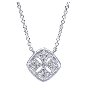 Gabriel Fashion Silver Organic Necklace NK4643SV5JJ