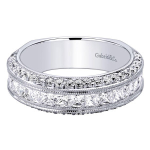Gabriel 14 Karat Contemporary Wedding Band WB9323W44JJ