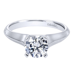 Gabriel 14 Karat Contemporary Engagement Ring ER10208W4JJJ