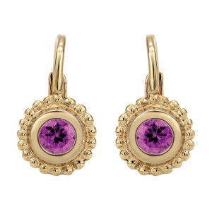 Gabriel Fashion 14 Karat Secret Garden Leverback Earrings EG10049Y4JPZ