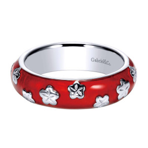 Gabriel Fashion Silver Stackable Stackable Ladies' Ring LR6749-7E1SVJJJ