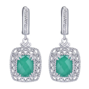 Gabriel Fashion Silver Mediterranean Drop Earrings EG11201SVJXG
