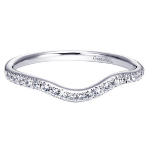 Gabriel 14 Karat Contemporary Wedding Band WB5362W44JJ