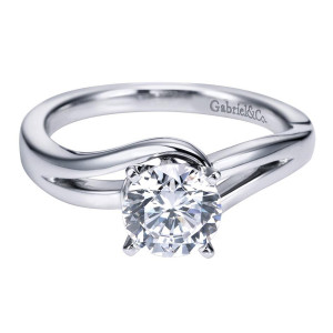Gabriel 14 Karat Contemporary Engagement Ring ER6680W4JJJ