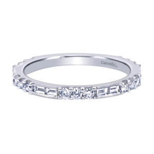 Gabriel Fashion 14 Karat Stackable Stackable Ladies' Ring LR4572W44JJ