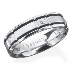 Verragio 14 Karat In-Gauge Diamond Wedding Band RUD-6964
