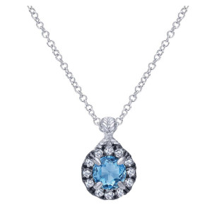 Gabriel Fashion Silver Braided Necklace NK4328SVJMC