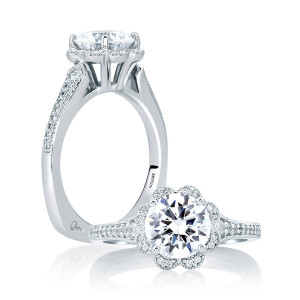 A.JAFFE 18 Karat Signature Engagement Ring MES645