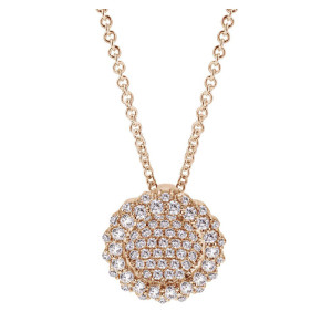 Gabriel Fashion 14 Karat Pave Necklace NK3643K44JJ