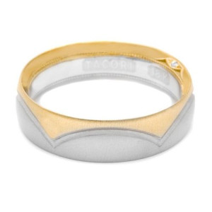 Tacori 896WYS Platinum Crescent Wedding Band