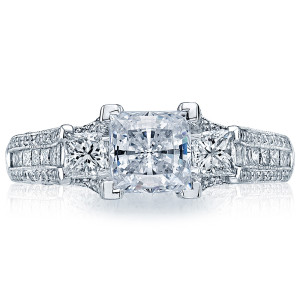 Tacori HT2514PR612X 18 Karat Classic Crescent Engagement Ring