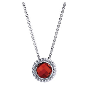 Gabriel Fashion Silver Celestial Necklace NK3817SVJGN