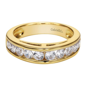 Gabriel 14 Karat Contemporary Wedding Band WB1707Y43JJ
