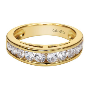 Gabriel 14 Karat Contemporary Wedding Band WB1707Y44JJ