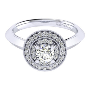 Gabriel 14 Karat Perfect Match Engagement Ring ER001A2AHW44JJ
