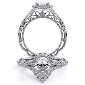 Verragio Venetian-5057PEAR Platinum Engagement Ring