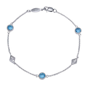 Gabriel Fashion Silver Trends Chain Bracelet TB3148SVJMC