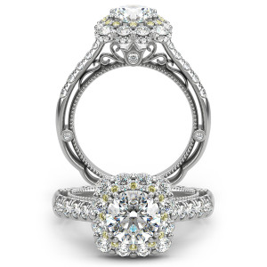Verragio Venetian-5080CU Platinum Engagement Ring
