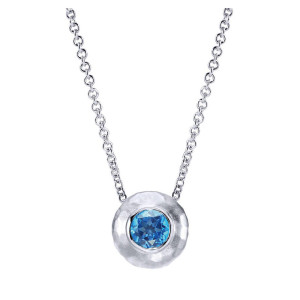Gabriel Fashion Silver Organic Necklace NK3889SVJBT