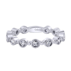 Gabriel Fashion 14 Karat Stackable Stackable Ladies' Ring LR4584W44JJ