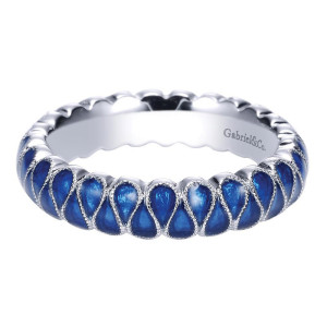 Gabriel Fashion Silver Stackable Stackable Ladies' Ring LR6754-7E6SVJJJ