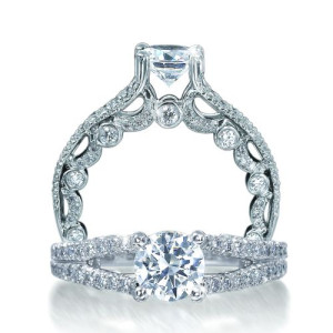 Verragio Platinum Paradiso Engagement Ring Paradiso-3005 R