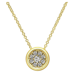 Gabriel Fashion 14 Karat Nature Chain Necklace NK4767Y45JJ