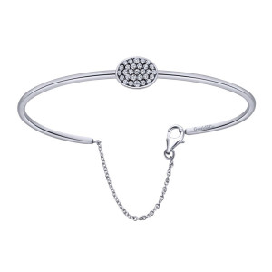 Gabriel Fashion Silver Byblos Bangle Bracelet BG3429SVJWS