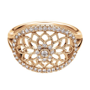 Gabriel Fashion 14 Karat Floral Ladies' Ring LR50102K45JJ