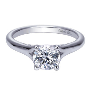 Gabriel 14 Karat Contemporary Engagement Ring ER8139W4JJJ